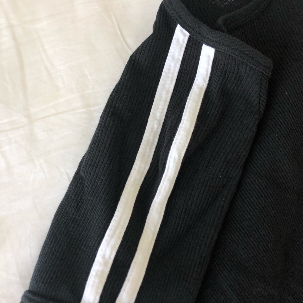 Size S black/white striped Pacsun t-shirt